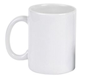11oz white ceramic mug