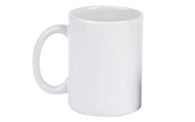 11oz white ceramic mug