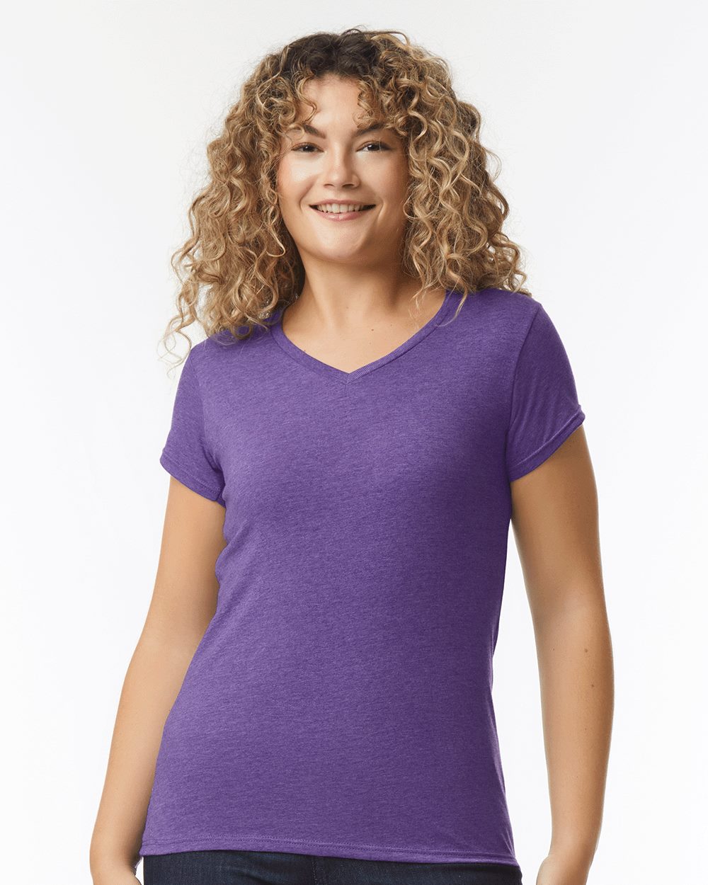 Gildan 64V00L Women's Softstyle® V-Neck T-Shirt - Image 1