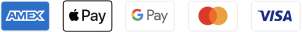 Accepted payment methods: Visa, Mastercard, American Express, Apple Pay and Google Pay
